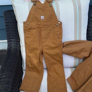 Carhartt boys overalls size 4 nwot